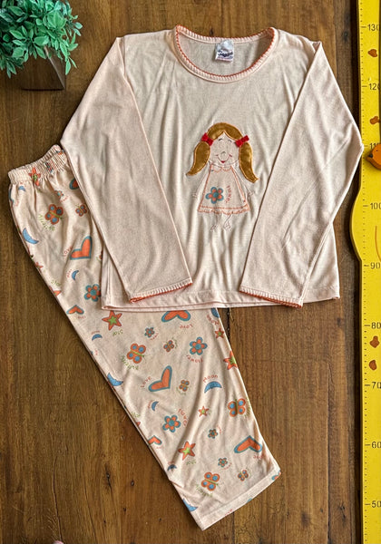 Pijama Infantil Inverno Souza Menina TAM 8 Anos