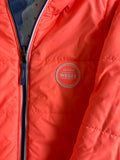 Jaqueta Puffer Laranja Neon Dupla Face Wedze TAM 7/8 Anos