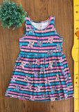 Vestido Infantil Listras TAM 8 Anos