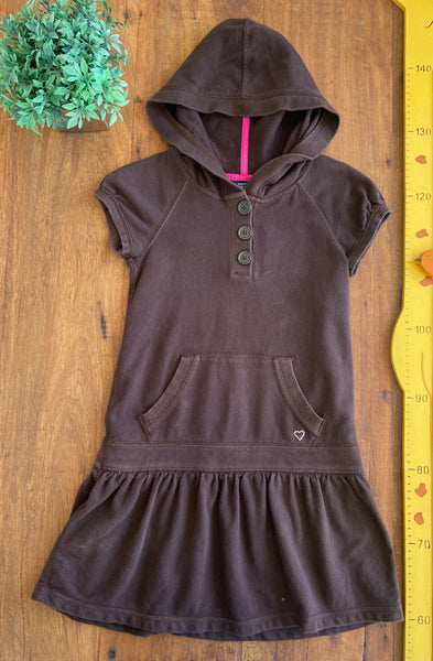 Vestido Infantil GAP Marrom Moletom TAM 8 Anos