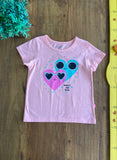 Camiseta KidStock Corações TAM 10 Anos