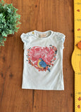 Camiseta coração Up baby TAM 3 a 6 Meses