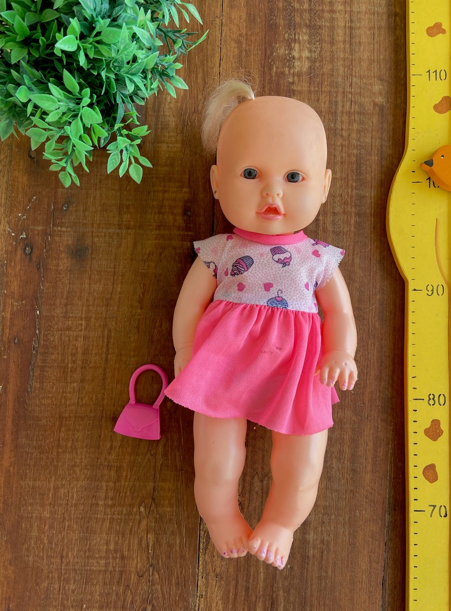 Boneca Bebê Menina Baby Little Mommy Recém Nascida - Roupa Rosa