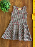 Vestido Infantil Estampa Pied de Poule Preto Two In TAM 8 Anos