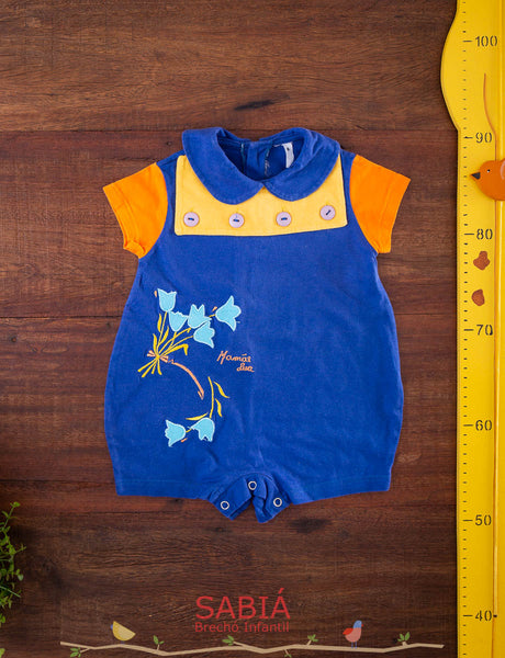 Romper Azul TAM 3 Meses