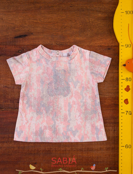 Camiseta Strass Urso Paola Bimbi TAM P