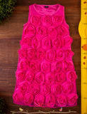 Vestido Festa Rosas GAP TAM 8 Anos