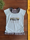 Camiseta Verde e Preta Pinklatte TAM 10 Anos