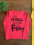 Camiseta Manga Longa Pink It Girl TAM 10/11 Anos