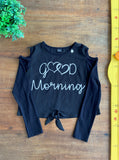 Blusa Manga Longa Preta Vic&Vicky TAM 8 Anos