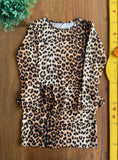 Vestido Manga Longa Onçinha TAM 8 Anos