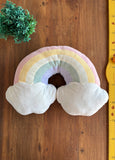 Almofada Arco Íris para Decoração TAM 50 X 30 cm