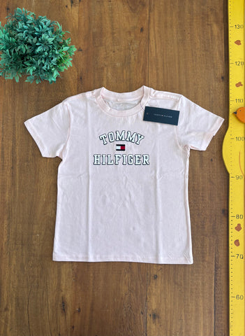 Camiseta Infantil Rosa Tommy Hilfiger Novo Original TAM 4 Anos