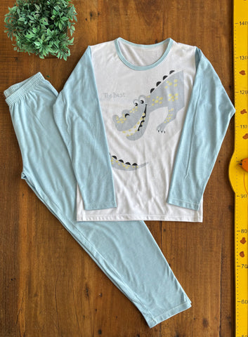 Pijama Infantil Petit Poa Dino TAM 10 Anos
