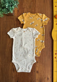 Kit 2 Bodies Carter’s Bebê Novos Borboletas TAM 12 Meses