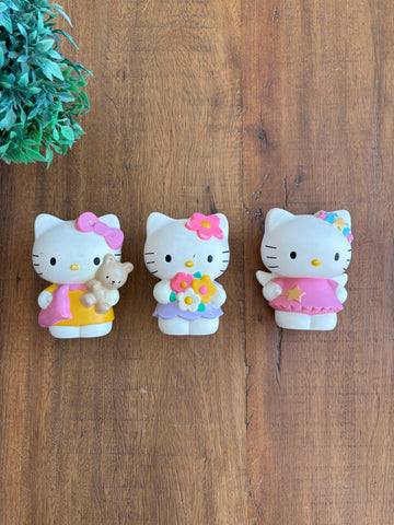 Kit Hello Kitty Grow Vinil 3 unidades de 10 cm