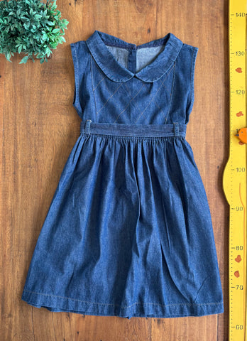 Vestido Infantil Jeans Cinto  Cartu's Jeans TAM 12 Anos