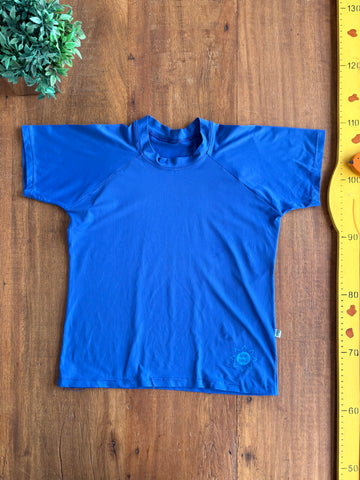 Camiseta Praia UV 50+ Azul Ceci TAM 8 a 10 Anos