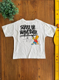 Conjunto Zara Infantil Camiseta Bart Simpson e Shorts Brim TAM 6 Anos
