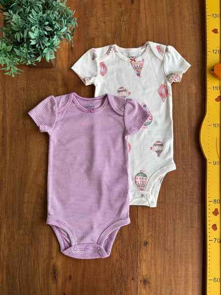 Conjunto Body Carter’s Bebê Balões Novos TAM 9 Meses