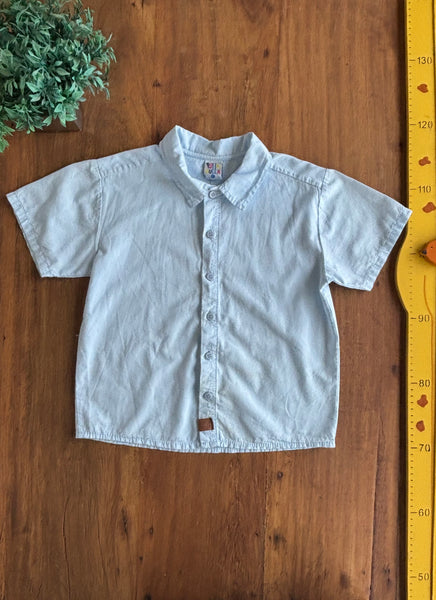 Camisa Pulla Bulla Infantil Azul TAM 8 Anos