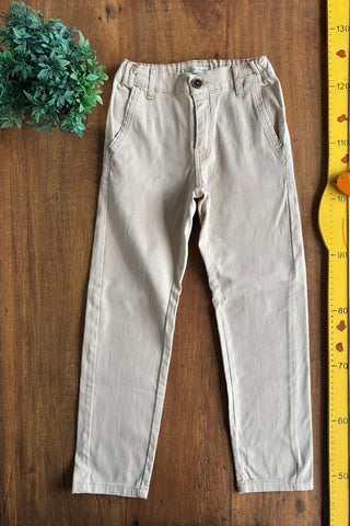 Calça Infantil Veludo Bege Masculina Palomino TAM 8 Anos