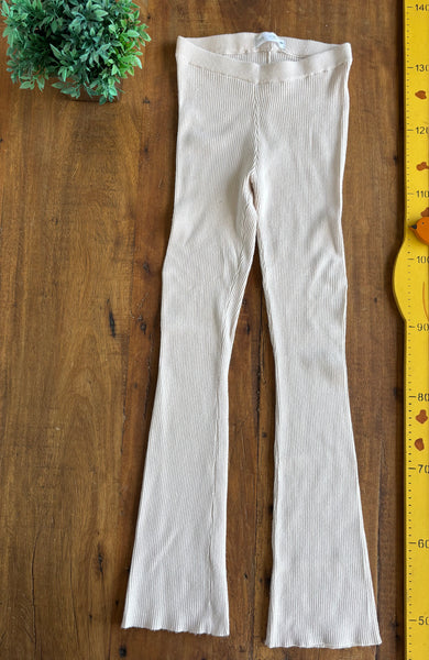 Calça Zara Wide Leg Lã Canelada  - super quentinha TAM 13/14 Anos 164 cm