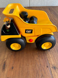 Caminhão Cat Basculante Original Emite Som e Movimentos Caterpillar 20X 28 X 17