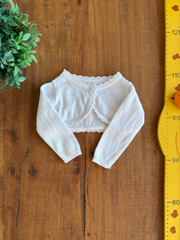 Cardigan Branco Early Days TAM 3 a 6 Meses