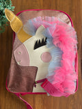 Mochila Unicórnio Tule Zíper TAM 30 X 26 cm