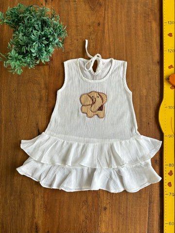 Vestido Infantil Levinho Branco TAM 2 Anos