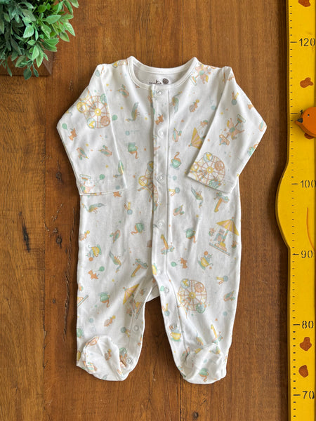 Macacão Bebê Algodão Pima Amandito Parquinho TAM Recém-Nascido