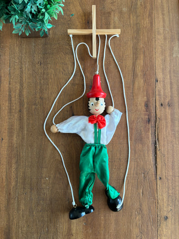 Pinóquio Marionete | Brinquedo Itália TAM 38 cm (Boneco)