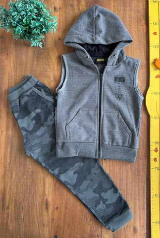 Conjunto Colete Gangster e Calça AKZ Boys TAM 6 Anos