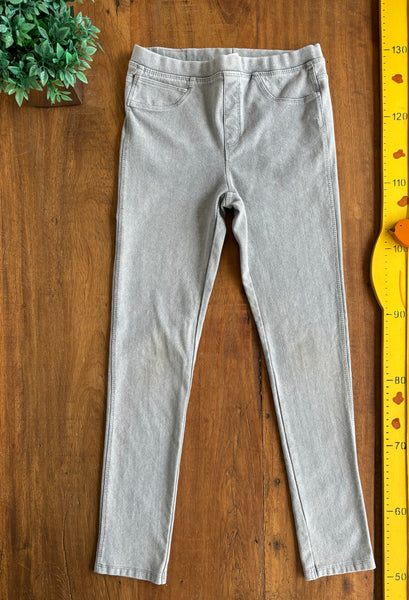 Calça Zara Legging Cinza Malha TAM 11 - 12 Anos