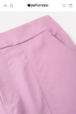 Calça Wide leg Sarja Lilas Breese Perfumaria TAM 14 Anos