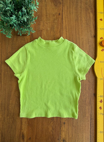 Blusa Canelada Verde Buzatex TAM 11-12 Anos