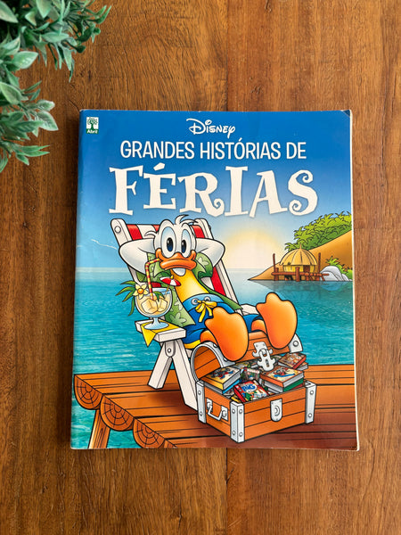 Livro Revista Quadrinhos Grandes Histórias de Férias Disney