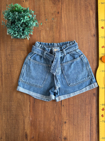 Short Jeans Zara com Cinto TAM 10 Anos