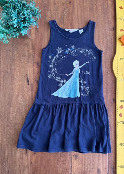 Vestido Infantil em Malha Frozen Elsa H&M TAM 4 a 6 Anos