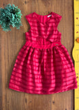 Vestido Mon Sucré Infantil Vermelho Festa com Fechamento em Zíper TAM 6 Anos