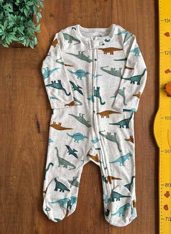 Macacão Carter's Novo Infantil Mescla Dino TAM 6 a 9 Meses