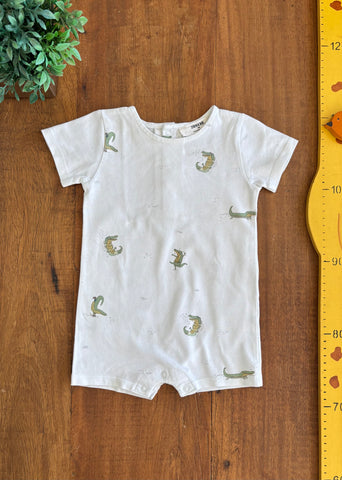 Romper Zara Home Jacare Bebe TAM 3 Meses