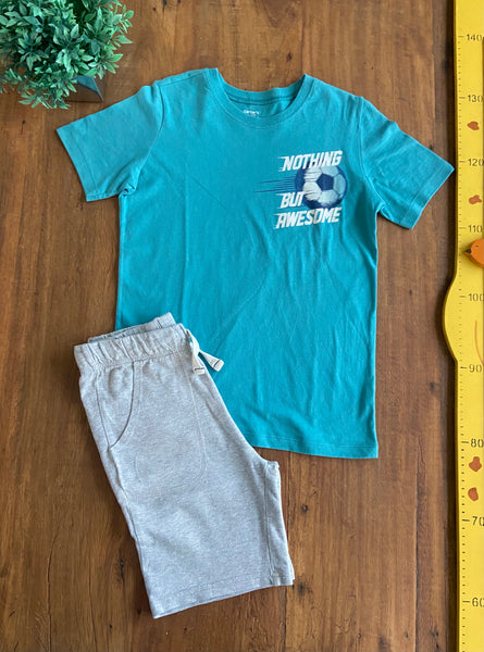 Conjunto Camiseta e Bermuda Carter's TAM 7-8 Anos