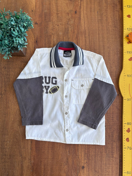 Camisa Infantil Manga Longa Rugby – TAM 1 Ano