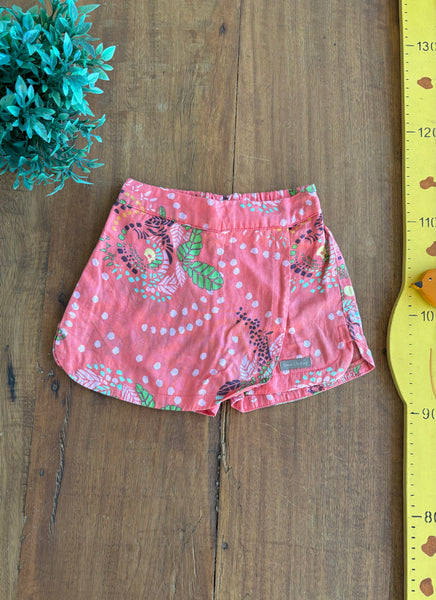 Shorts Saia Green Coral TAM 18 a 24 Meses