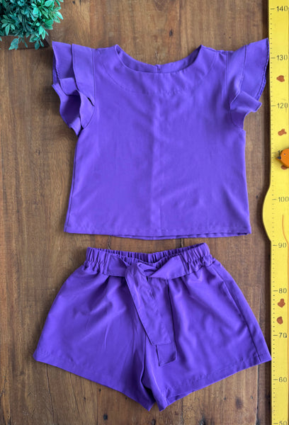 Conjunto Infantil Juvenilde Verao Blusa e Shorts  TAM 12 Anos
