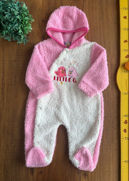 Macacão Peluciado Inverno Little TAM 10 9 a 12 Meses