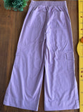 Calça Wide leg Sarja Lilas Breese Perfumaria TAM 14 Anos