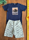 Conjunto Camiseta e Shorts Moletom Marlan TAM 8 Anos